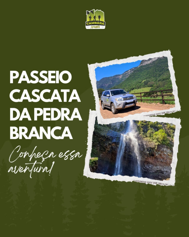 Descubra a magia da natureza na Cascata da Pedra Branca com a Cambará Adventure! 

Venha sentir a força das quedas d'água, o ar puro e a beleza dos cenários que só a Serra Gaúcha pode oferecer. 

Garanta sua viagem e venha viver essa aventura única! 💚

#ecoturismo #turismodeaventura #contemplacao #terradoscanions #cambaradosul #aparadosdaserra #serragaucha #trip #turismo #cambaraadventure